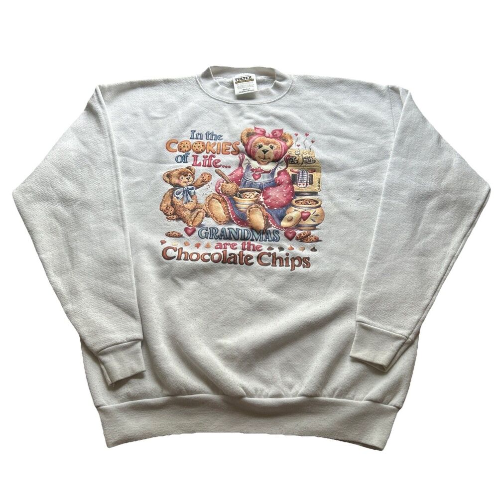 Vintage Tultex Women’s‎ Medium Grandmacore Pullover Crewneck Sweatshirt